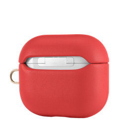 [CS-APP-LCF-RD] Leather (Imported Cowhide Fabric) Case for  for  AirPods Pro (1st Gen)- Red