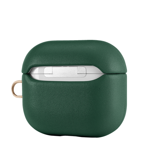 [CS-APP-LCF-GR] Leather (Imported Cowhide Fabric) Case for AirPods Pro (1st Gen)- Green