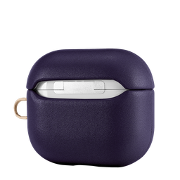 [CS-APP-LCF-PU] Leather (Imported Cowhide Fabric) Case for  for  AirPods Pro (1st Gen)- Purple
