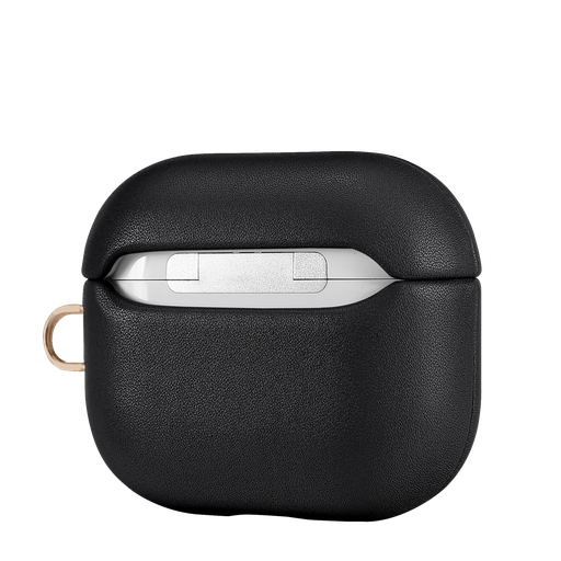 [CS-APP2-LCF-BK] Leather (Imported Cowhide Fabric) Case for AirPods Pro (2nd Gen)- Black