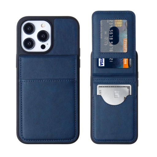 [CS-I14PM-KW214-BL] Card Holder Case for iPhone 14 Pro Max - Blue