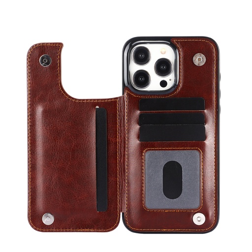[CS-I12-WTCKW02-BR] WTCKW02 Case for iPhone 12 / 12 Pro - Brown