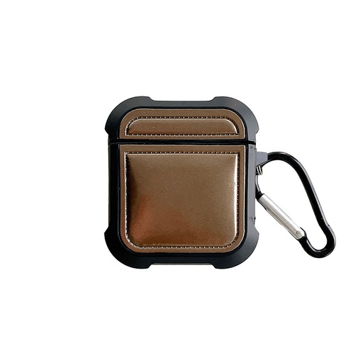 [CS-AP2-PFC-BR] Premium Puffer Case for Airpods (1st & 2nd Gen) - Brown