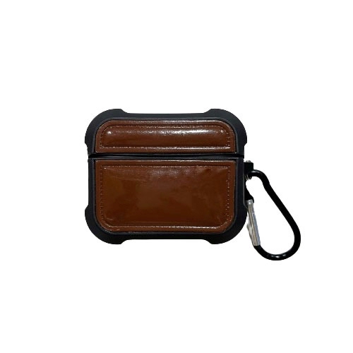 [CS-APP2-PFC-DBR] Premium Puffer Case for AirpodsPro (1st & 2nd Gen) - Dark Brown