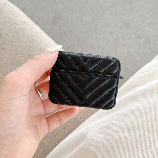 [CS-APP2-TMV-BK] Trendy Model V Case for Airpods  Pro (1st & 2nd Gen) - Black