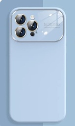 [CS-I15M-SCW-LPU] Premium Silicone Case with Camera Protection Window for iPhone 15 Plus- Light Blue