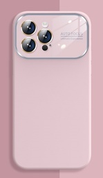 [CS-I12PM-SCW-PN] Premium Silicone Case with Camera Protection Window for iPhone 12 Pro Max - Pink