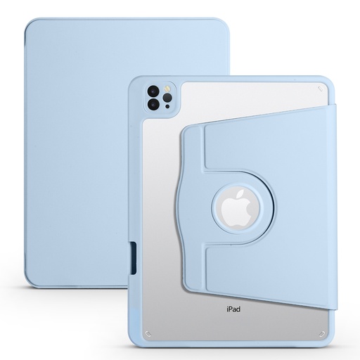 [CS-IPR129-RFB-LBL] Rotating Full Body Magnet Case for  iPad 12.9" (3rd-4th-5th Generation) & Air 13 (2024/2025) - Light Blue