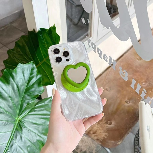 [AC-PS-PG-HS-GR] MagSocket - PopGrip - Heart Shape Green