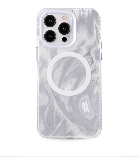 [CS-I13P-MSM-SI] MoonStone Case with Magsafe for iPhone 13 Pro - Silver