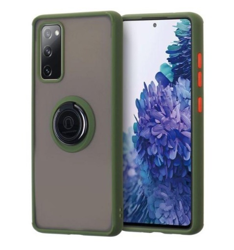 [CS-A12-MTR-AGR] Matte Ring Case for Galaxy A12 - Army Green