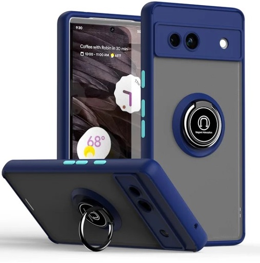 [CS-GP7A-MTR-NBL] Matte Ring Case for Google Pixel 7A - Navy Blue