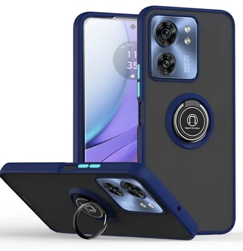 [CS-OPN100-MTR-NBL] Matte Ring Case for OnePlus Nord N100 - Navy Blue
