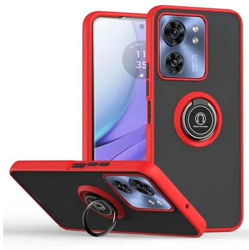 [CS-OPN100-MTR-RD] Matte Ring Case for OnePlus Nord N100 - Red