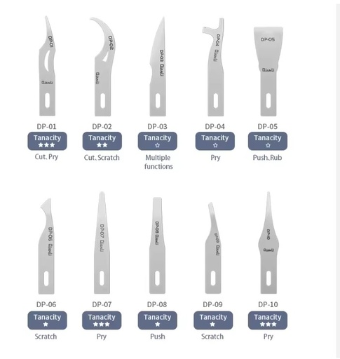 [TL-DAT-HNBL-10] QianLi DP Handmade Polished Blades (10 in 1)