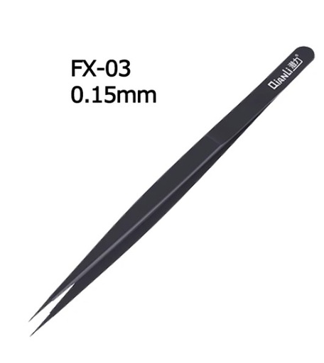 [TL-SDT-TWFX03] QianLi Ineezy Square-Type Tweezers FX-03 (Tips: 0.01 mm., Length: 133 mm.)