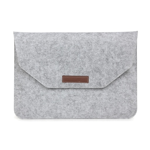 [CS-MB-15-FB-GY] Felt Bag Case for Macbook 15 Inch - Gray
