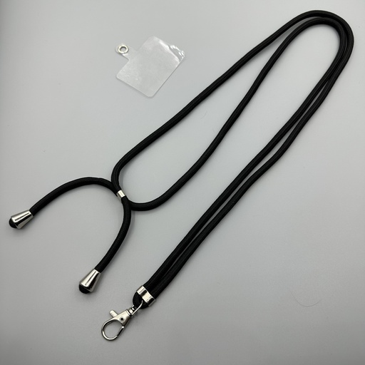 [AC-CLS-5M-BK] Crossbody Lanyard Strap (5mm Thick) - Black