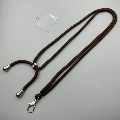 [AC-CLS-5M-BR] Crossbody Lanyard Strap (5mm Thick) - Brown