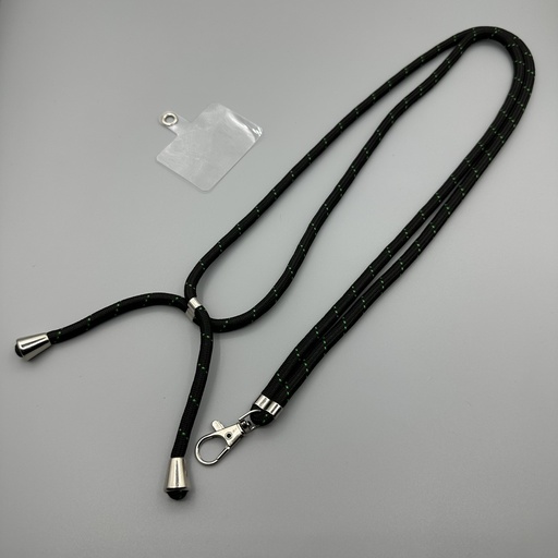 [AC-CLS-5M-BG] Crossbody Lanyard Strap (5mm Thick) - Black Green