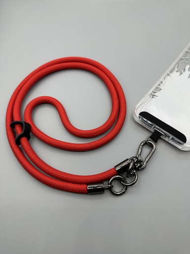 [AC-CLS-8M-RD] Adjustable Crossbody Lanyard Strap (8mm Thick) - Red