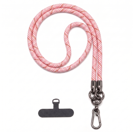[AC-CLS-8M-RDW] Adjustable Crossbody Lanyard Strap (8mm Thick) - Red Wave
