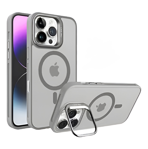 [CS-I15PM-MCS-GY] Magsafe Camera Stand Case for  iPhone 15 Pro Max - Gray