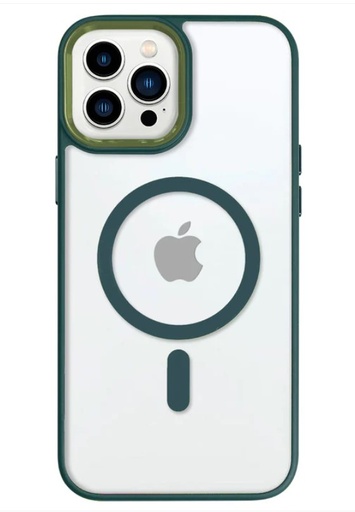 [CS-I13P-CFC-GR] Clear Focus Case with Magsafe for  iPhone 13 Pro - Green
