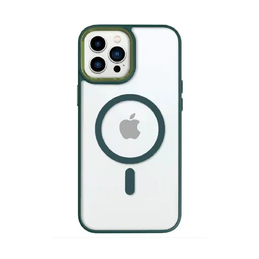 [CS-I13PM-CFC-GR] Clear Focus Case with Magsafe for  iPhone 13 ProMax / 12 ProMax - Green
