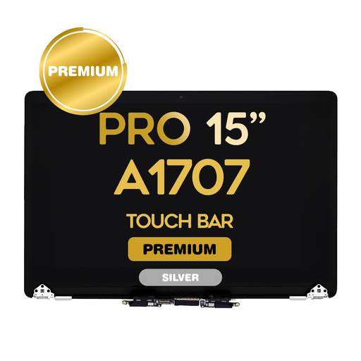 [LCD-MB-A1707-SI] Complete LCD Assembly set for Macbook Pro Touch Bar 15"  (A1707) - Premium (Silver)