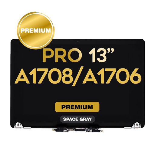[LCD-MB-A1706-GY] Complete LCD Assembly set for Macbook Pro 13"  (A1706 / A1708) - Premium (Space Gray)