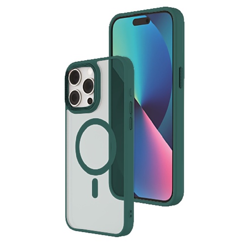 [CS-I13PM-MTFC-GR] Matte Focus Case with Magsafe for  iPhone 13 Pro Max / 12 Pro Max- Green