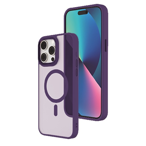 [CS-I13PM-MTFC-PU] Matte Focus Case with Magsafe for  iPhone 13 Pro Max / 12 Pro Max - Dark Purple