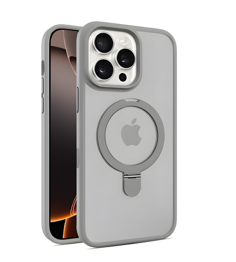 [CS-I14-MSCL-GY] MagStand Case for  iPhone 16e / 14 / 13 - Gray