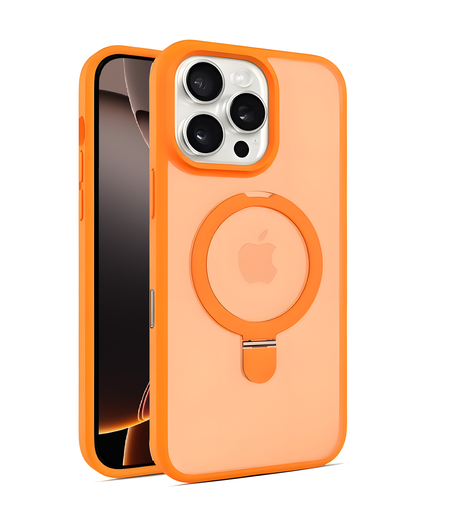 [CS-I14-MSCL-OR] MagStand Case for  iPhone 16e / 14 / 13 - Orange