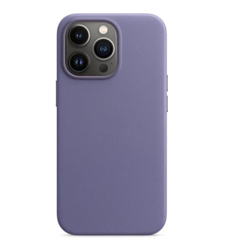 [CS-I12PM-ALC-PU] Leatherette Case with inner Magsafe for iPhone 12 Pro Max - Purple