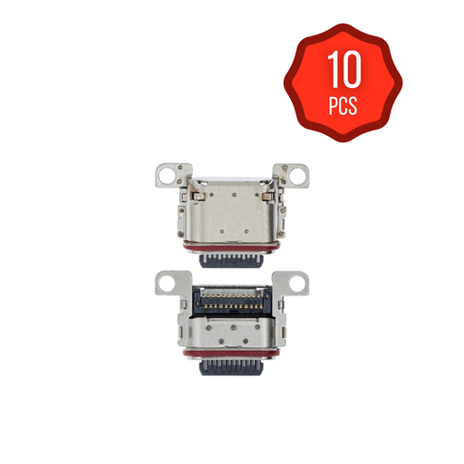 [SP-S23U-CPO-10P] Charging Port Only For Samsung Galaxy S21 5G / S21 Plus 5G / S21 Ultra 5G / S21 FE 5G / S22 5G / S22 Plus 5G / S22 Ultra 5G / S23 5G / S23 Plus 5G / S23 Ultra 5G /S24 5G / S24 Plus 5G / S24U 5G / S24 FE 5G (10 Pack) (Premium)