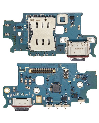 [SP-S23P-CPBWSCR-INT] Charging Port Board With Sim Card Reader For Samsung Galaxy S23 Plus 5G (S916B) (International Version) (Premium)