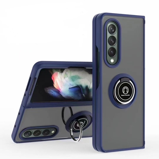 [CS-FD6-MTR-NBL] Matte Ring  Case  Case for Z Fold 6 - Navy Blue