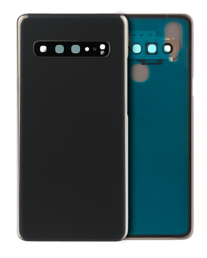 [SP-S105G-BCVGWCL-NO-BK] Back Cover Glass With Camera Lens For Samsung Galaxy S10 5G (No Logo) (Black)