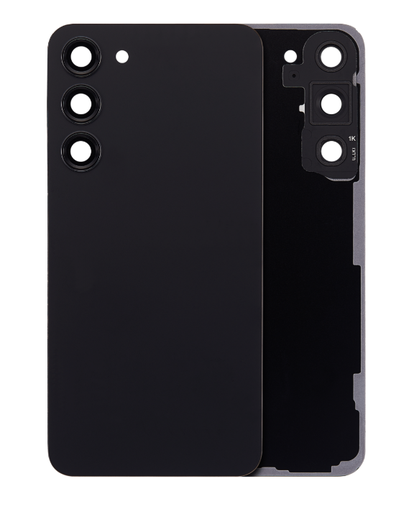 [SP-S23P-BCV-BK] Back Cover Glass With Camera Lens For Samsung Galaxy S23 Plus (No Logo) (Phantom Black)