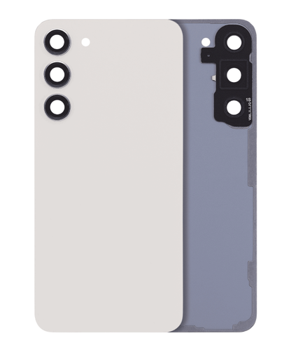 [SP-S23P-BCV-CR] Back Cover Glass With Camera Lens For Samsung Galaxy S23 Plus (No Logo) (Cream)