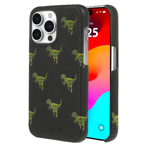 [CH052716] Coach - Leather Slim Wrap Case For Apple Iphone 15 Pro Max - Repeat Rexy