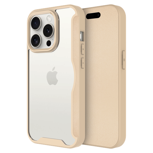 [AA-IPH15PROMX-TPUWALLET-TAN] Ampd - Tpu  /  Acrylic Flip Wallet Magsafe Case For Apple Iphone 15 Pro Max - Tan
