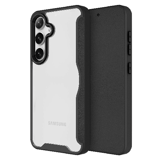 [AA-SAMS24-TPUWALLET-BLK] Ampd - Tpu  /  Acrylic Flip Wallet Magsafe Case For Samsung Galaxy S24 - Black