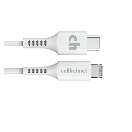 [CABLE-R-LIGHT-TYPE-C-6] Cellhelmet - Usb C To Apple Lightning Cable 6ft - White