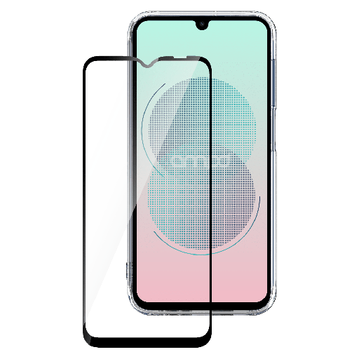 [AA-A355G-3DFULLFACED] Ampd - 3d Full Faced Impact Glass Screen Protector With Black Border For Samsung Galaxy A35 5g - Clear