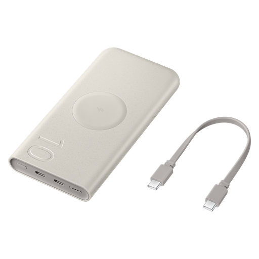 [EB-U2510XUEGUS] Samsung - Wireless Battery Pack 10000 Mah - Beige