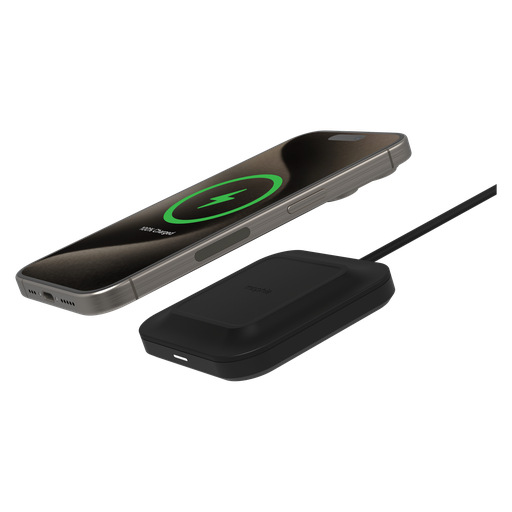 [409913265] Mophie - Universal Wireless Charging Pad 15w - Black