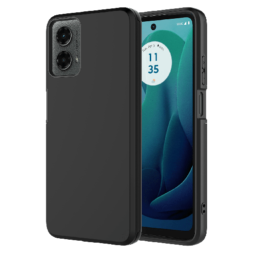 [AA-G5G24-CLASSICLSIM-BLK] Ampd - Dual Layer Soft Touch Classic Slim Case For Motorola Moto G 5g 2024 - Black